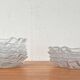 Vintage Swedish glass plates Eden by Lars Hellsten for Orrefors, 1970s, set of 13.