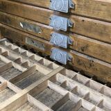 Double oak printer furniture from the 1930s