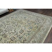 1960s Vintage Persian Handmade Wool Cotton Beige Area Rug 292x395