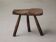Tabouret de traite en bois massif, Art-populaire, Cévennes, vers 1900