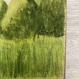 Watercolor seaside landscape recto/verso