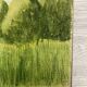 Watercolor seaside landscape recto/verso