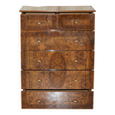 Commode Vintage en Placage de Noyer Burl