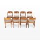 8 dining chairs by Juul Kristensen for Jk Denmark, 1970s