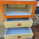 Vintage wardrobe and chest of drawers from the 1970s