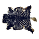 Authentic vintage zebra skin