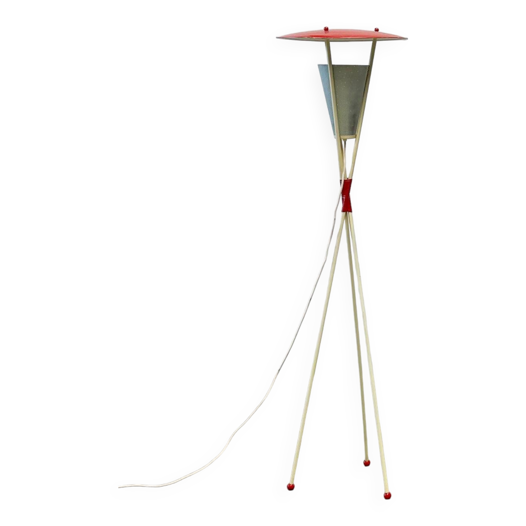 1950's Dutch tripod floor lamp