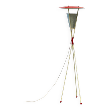 1950's Dutch tripod floor lamp