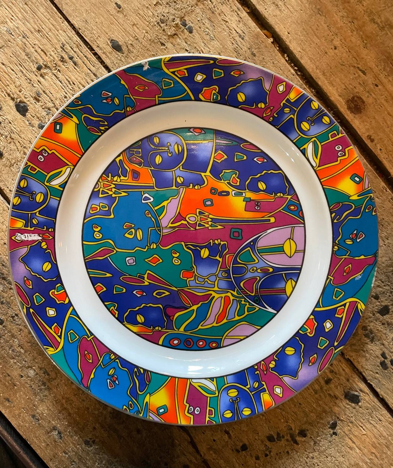6 SO FRENCH designer plates, Galion decor