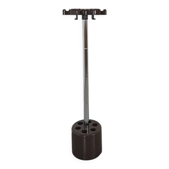 Bruine Velca Legnano kapstok, model VIP met chroom en kunststof