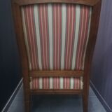 Pair of Louis XVI style walnut armchairs