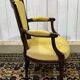 Louis XVI style armchair in beech, late 19th century