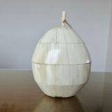 Ice bucket "coconut" bone marquetry 50s
