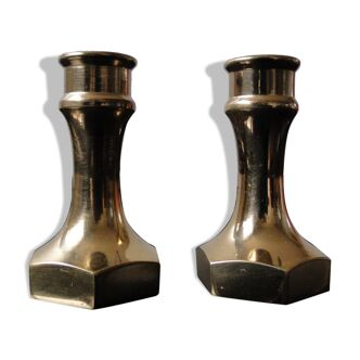 Pair of swedish brass candlesticks from the 1960s