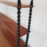 Wooden coil shelf turned