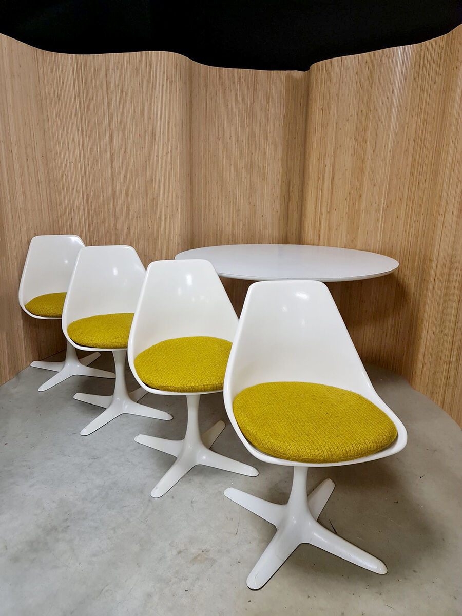 Vintage dining set 'space age' Arkana Maurice Burke