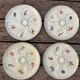 Lot de 4 assiettes à Huîtres Vintage crème Salins France