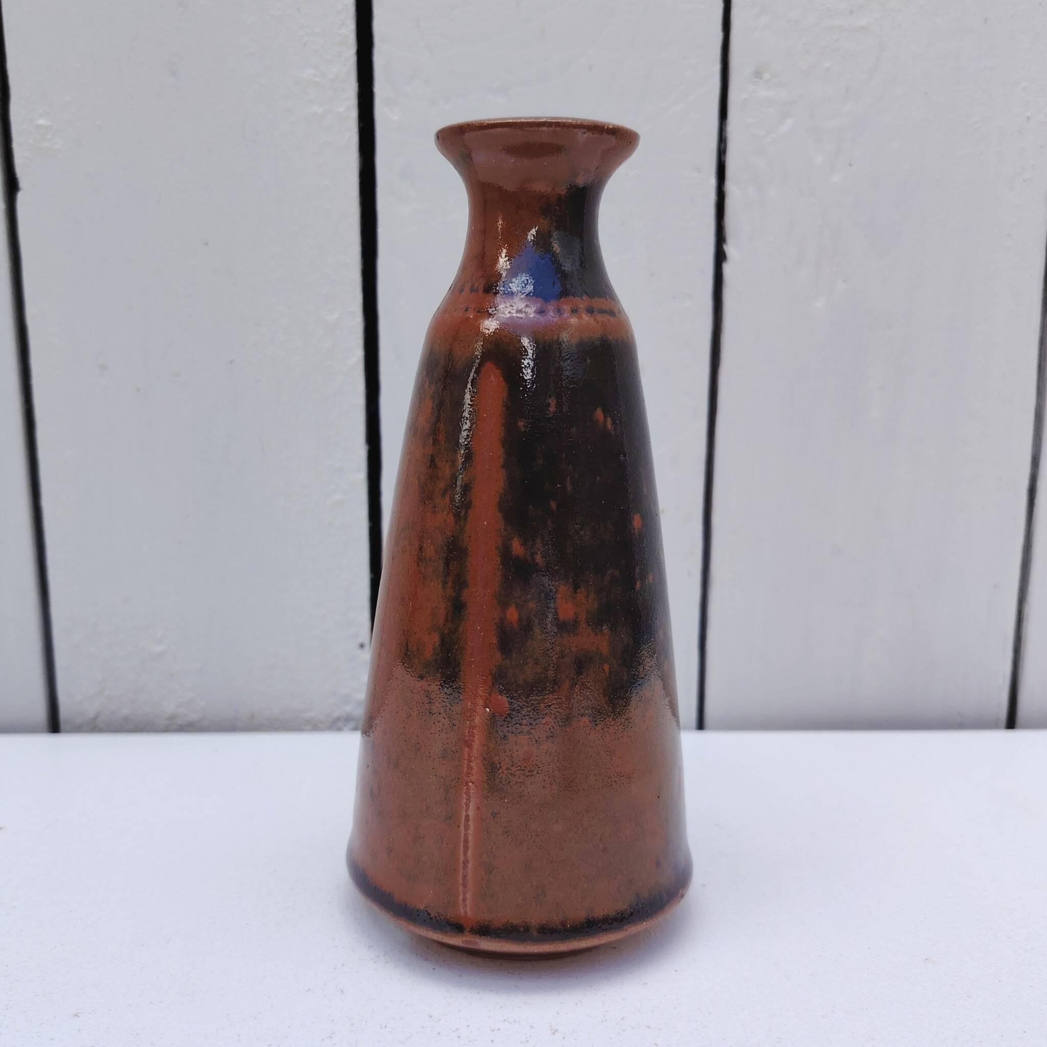 Conical soliflore vase, La Colombe pottery, M. Brault