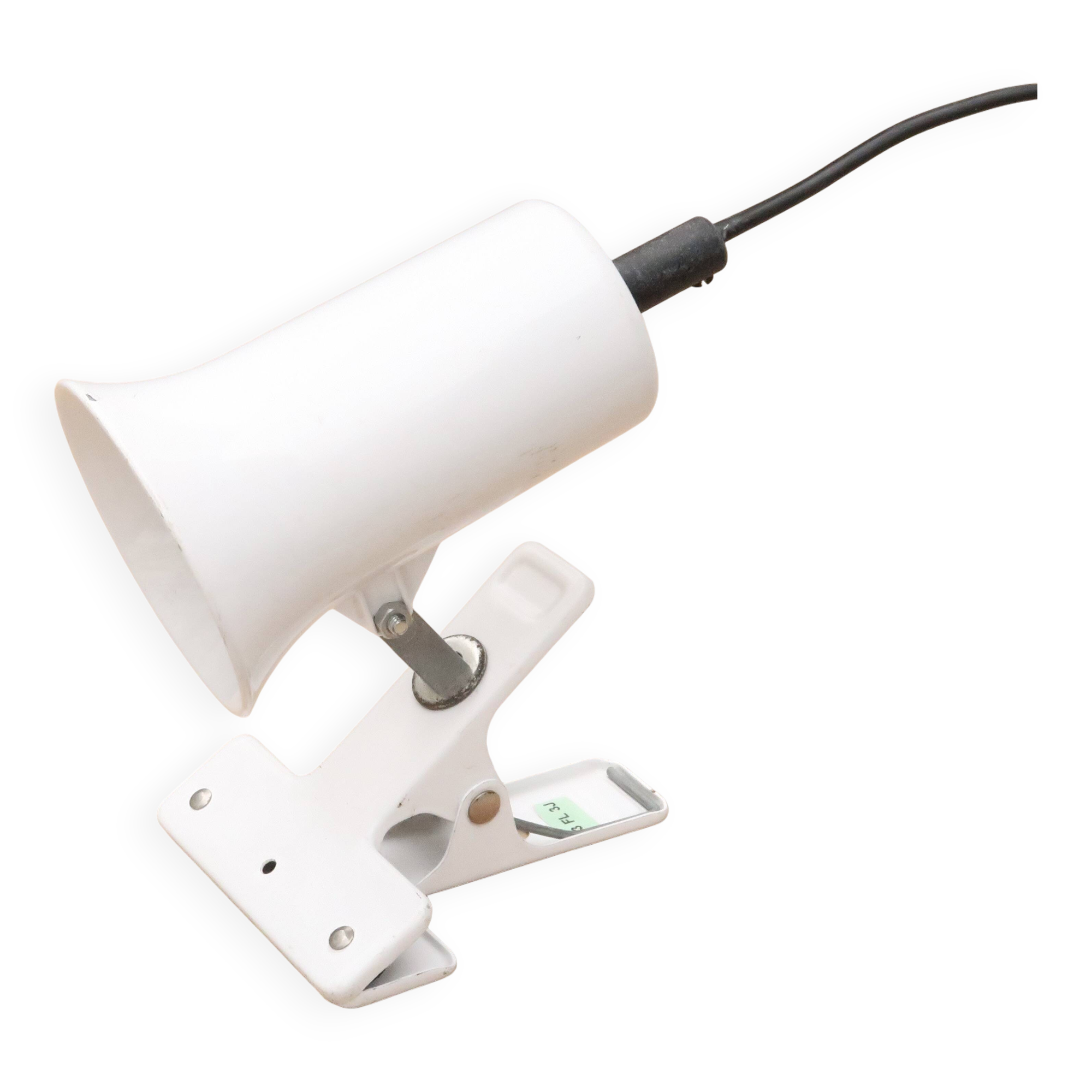 Lita white clamp-on spotlight, 1970s