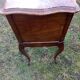 Wood and marble bedside table