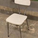 Workshop chair in beige formica and steel