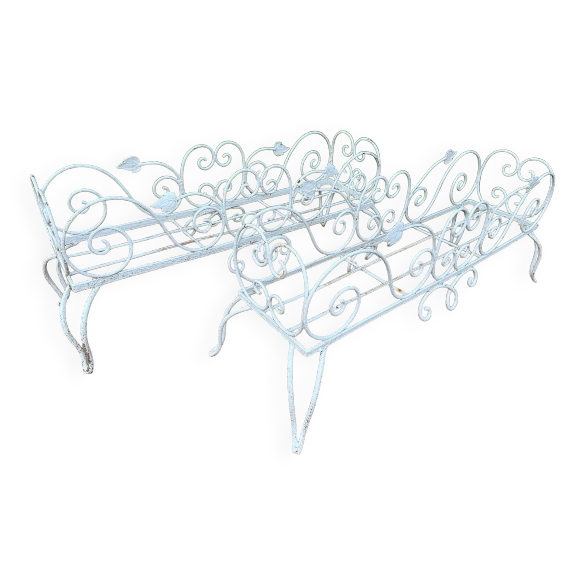 1950s wrought iron planter