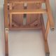 Vintage pine chair, old ski resort furniture