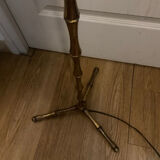 Brass tripod floor lamp from the 60s