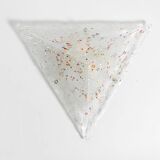 Post Modern Murano glass triangle ceiling lamp by Sylcom, Italy, 1985