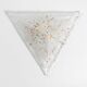 Post Modern Murano glass triangle ceiling lamp by Sylcom, Italy, 1985