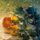 Expressionistic still life with flowers, oil on canvas, 20 x 26cm