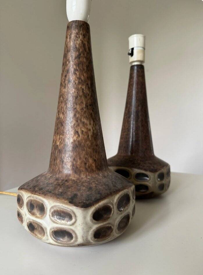 Table lamps, Marianne Starck, Michael Andersen, Denmark, 1970s, set of 2