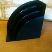 Porte vinyles "Crayonne" en plastique vers 70/80
