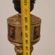 Antique brass and onyx floor lamp - classic style