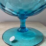 Vase optique en verre empoli Italy