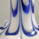Postmodern blue & white murano glass pendant lamp