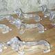 Set of 12 Danone knife rests – Dogs – Bakelite / hard plastic – Year