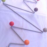 60s multi-coloured ball wall coat holder