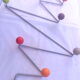 60s multi-coloured ball wall coat holder