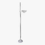 White floor lamp, Italian design from the 70s by Mauro Mazoll