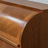 Rolltop secretary in mahogany by Egon Ostergaard, Sweden 1960’s