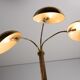 Mid-century Russian floor lamp with three adjustable brass shades