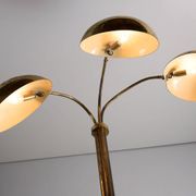 Mid-century Russian floor lamp with three adjustable brass shades