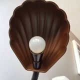 Vintage desk lamp in 1970s brown metal shell