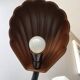 Vintage desk lamp in 1970s brown metal shell