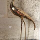 Pair of herons in brass