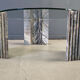 Vintage Italian marble and glass coffee table, 1970s