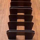 Mid-century Swedish space age magazine and vinyl rack by Sven-Eric Juhlin for Gustavsberg, 1960s, set of 5.