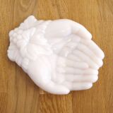Pink opaline hand bowl