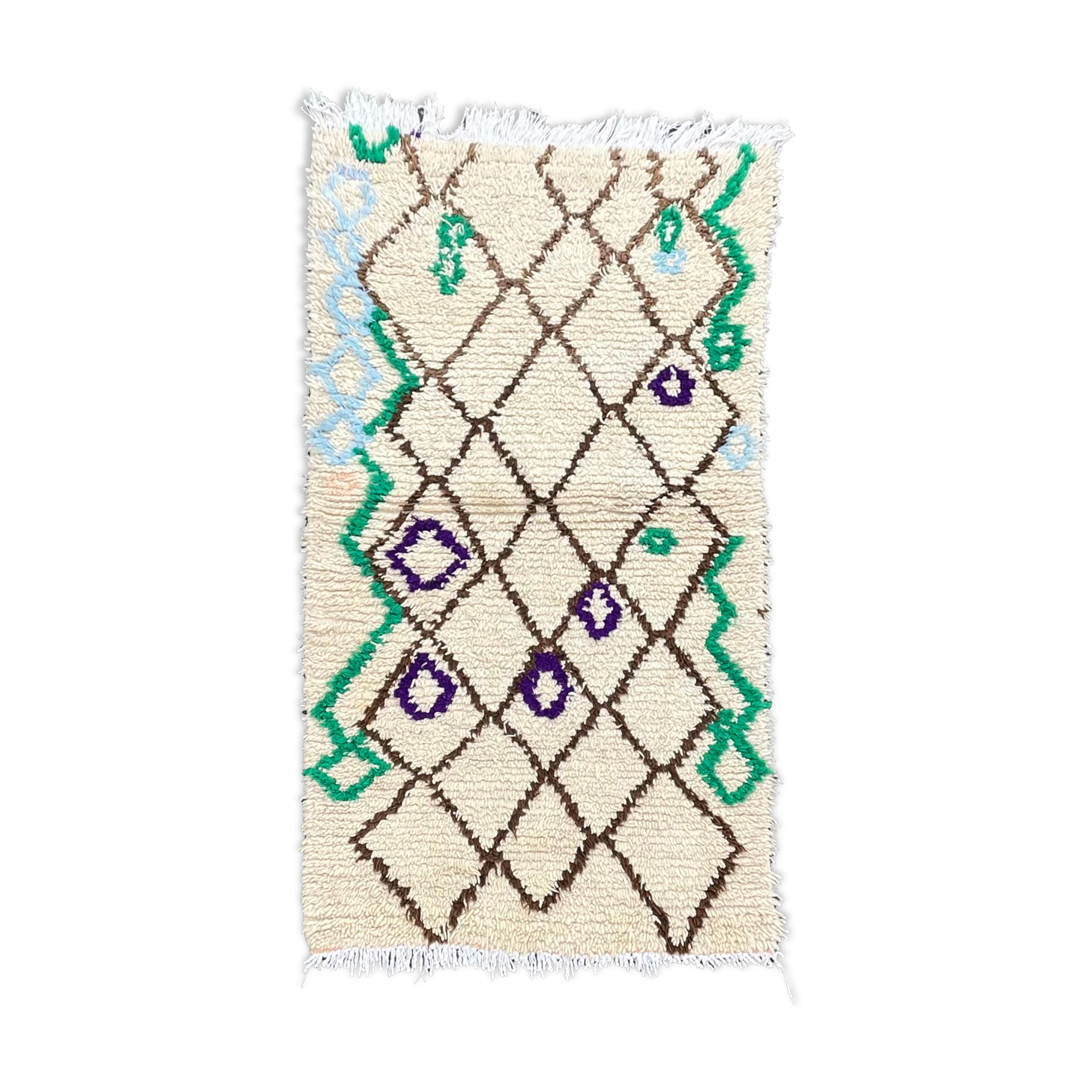 Small Berber Carpet Beni Ouarain 95x175 cm